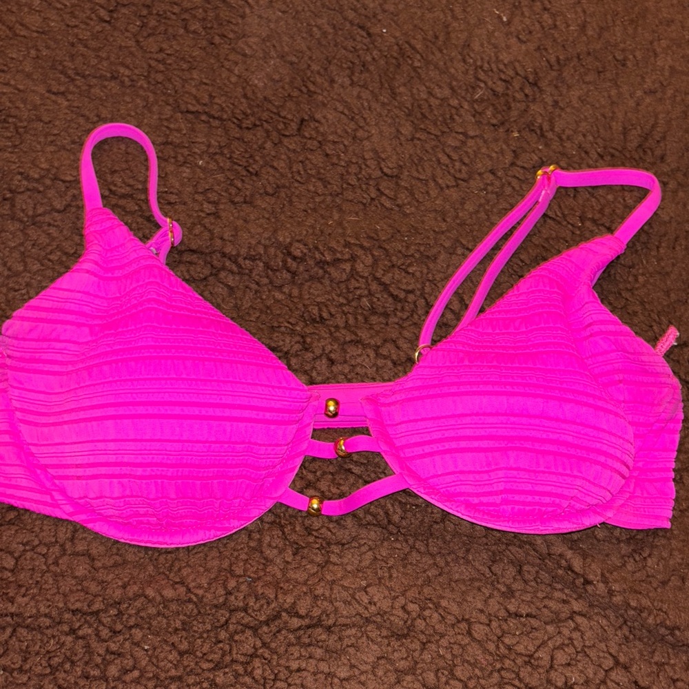 SUPER CUTE 🥰 HOT PINK Vibrant Pink Women's SWIM 🏊‍♀️ Bra